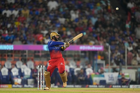 Dinesh Karthik plays a shot